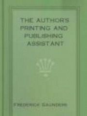 The Author's Printing and Publishing Assistant