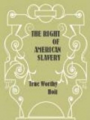 The Right of American Slavery