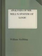 Analysis of Mr. Mill's System of Logic