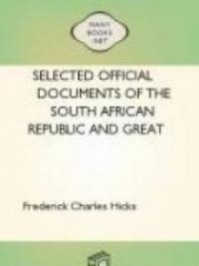 Selected Official Documents of the South African Republic and Great Britain