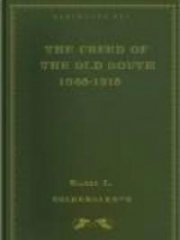 The Creed of the Old South 1865-1915