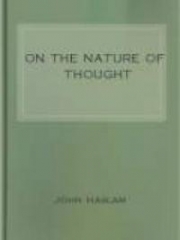 On the Nature of Thought