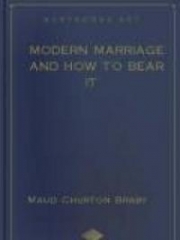 Modern marriage and how to bear it