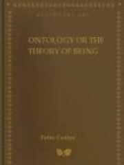 Ontology or the Theory of Being